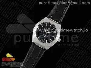 Constellation SS VSF Black Dial on Black Gummy Strap A8900