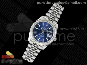 DateJust 41 126334 RICH Blue Stick Dial on Jubilee Bracelet JH3235 (Free Sprung)