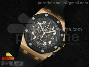 Royal Oak Offshore JF RG Rubberclad Schwarzes Zifferblatt