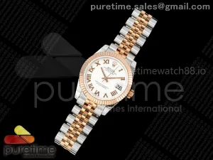 DateJust 31 278271 SS/RG GMF 904L Steel White Roman Dial on Jubilee Bracelet A2824