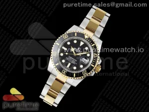 Submariner 116613 LN Caja y pulsera de cerámica negro AR+F 904L SS VR3135