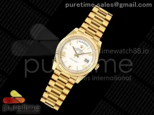 Day Date 40 YG RGF White Roman Dial on President Bracelet VR3255