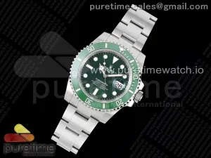 Submariner 116610 LV Grüne Keramik King 904L SS Gehäuse und Armband VS3135