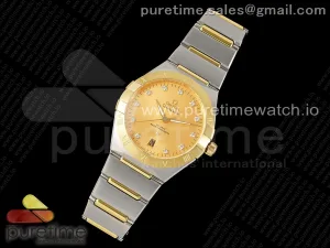Constellation 39mm SS/YG ASWF YG Diamonds Dial on SS/YG Bracelet A8800