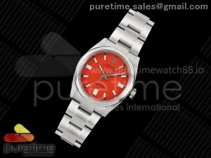 Oyster Perpetual 126000 36mm Clean Plus 904L Steel Red Dial DD3230