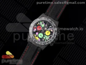 Daytona DIW Carbon N6F Colorful Dial on Black Nylon Strap SA4130 V2