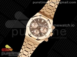 Royal Oak Chrono 26331 RG IPF Brown/RG Dial on RG Bracelet A7750