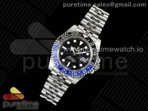 GMT-Master II Batman 126710 BLNR Blau/Schwarz Keramik 904L ARF auf Jubiläumsarmband SH3285 CHS