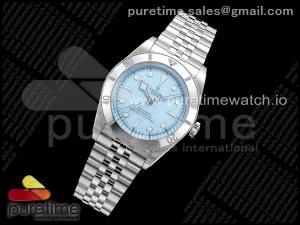 Heritage Black Bay 37mm SS ZF Tiffany Cadran bleu sur le Bracelet SS A2824