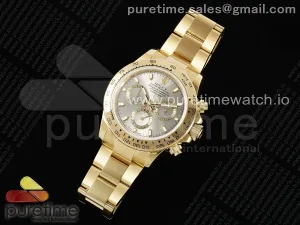 Daytona 116508 YG OMF Silber Zifferblatt auf YG Armband A7750 (Slim Bewegung)