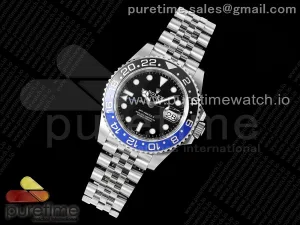 GMT-Master II Batman 126710 BLNR 904L Stahl VSF VR3285 (korrekter Handstack)