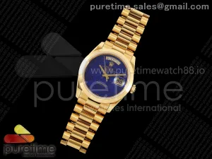 Day Date 36 YG RAF Blue Lapis Dial Polished Bezel on YG Bracelet A2836
