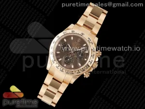 Daytona 116505 KING Chocolate Dial on RG Bracelet SH4130