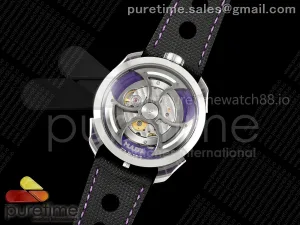 MB&F M.A.D.1.Purple SS K1F on Black Leather Strap Miyota 821A