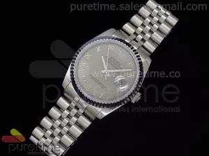 DateJust Men SS Grau strukturiert