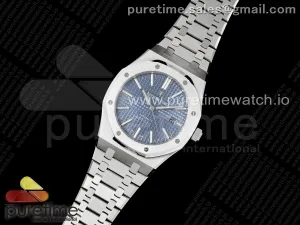 Royal Oak 41mm 15400 SS RSF Quadrante blu Textured sul braccialetto SS A3120