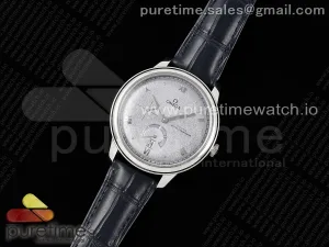 De Ville Power Reserve SS MKF Esfera texturizada gris en correa de cuero negro A8810