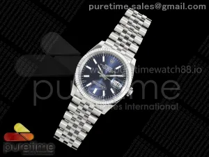 DateJust 36 126234 SS VSF Blue Stick Dial on Jubilee Bracelet DD3235