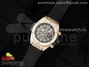 Big Bang Unico 42mm RG BBF Skeleton Dial on Black Rubber Strap A1280 V2