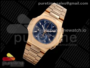 Nautilus 5990 RG 2F Blue Dial on RG Bracelet A520