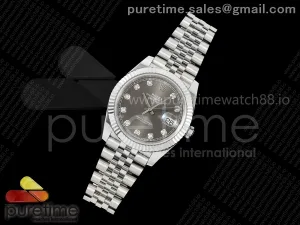 DateJust 41 126334 SS RCF Gray Diamonds Dial on Jubilee Bracelet JH3235