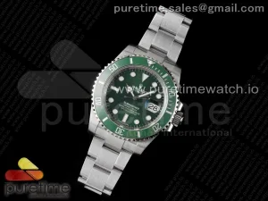 Submariner Hulk 116610 LV Grüner Keramik 904L Stahl VSF VS3135