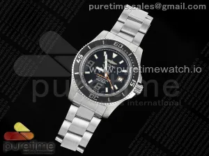 Superocean Automatic 44 EF Black/Orange Dial on SS Bracelet A2824