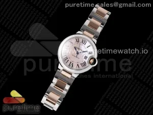 Ballon Bleu 33mm SS/RG AF Pink MOP Dial on SS/RG Bracelet SEIKO NH05A
