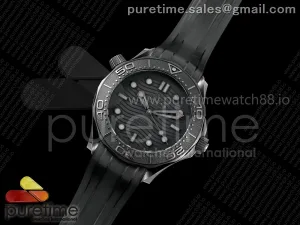 Seamaster 300m 43.5mm Black Ceramic VSF Black Dial on Black Rubber Strap VS8806 V4