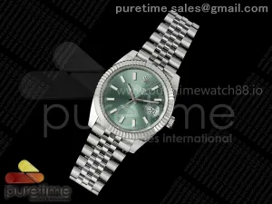 DateJust 41 126334 RICH Mint Green Stick Dial on Jubilee Bracelet JH3235 (Free Sprung)