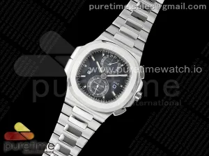 Nautilus 5990 SS SPPF Quadrante blu sul braccialetto SS A28-520 Clone