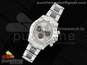 Daytona 116509 KING Gray Dial on SS Bracelet SH4130