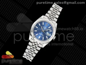 DateJust 41 126334 SS RCF Blue Stick Dial on Jubilee Bracelet JH3235