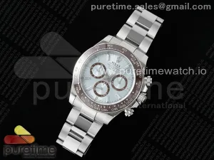 Daytona 126506 APSF Ice Blue Dial Crystal Marker on SS Braclet SH4131
