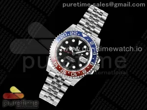 GMT-Master II Pepsi 126710 BLRO 904L Acero VSF VR3285 (apilado de mano correcto)