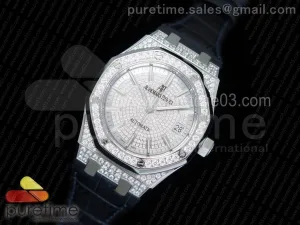 Royal Oak 37mm 15452 SS Full Paved Diamanti