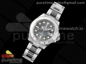 Yacht-Master 126622 Clean 904L Cadran gris en acier sur Bracelet SS VR3235