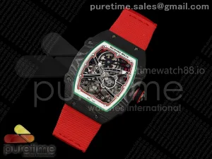 UMI RM67-02 Black NTPT Italy Skeleton Dial on Elastic Strap CRMA7 Clone V3
