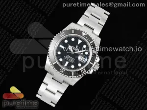 Submariner 41mm 126610 LN Negro Cerámica 904L Acero Joker VR3235