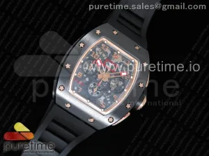 RM011 REAL CERAMIC CASE CHRONOGRAPH KVF