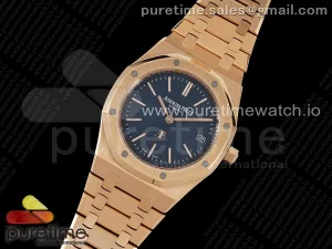 Royal Oak 39mm 15202 RG ZF Quadrante blu Textured su Bracciale RG A2121