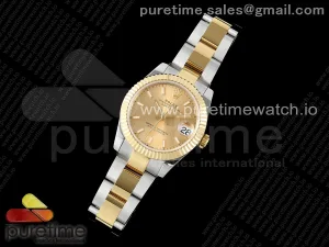 DateJust 31 278273 SS/YG GMF 904L Steel YG Stick Dial on Oyster Bracelet A2824
