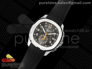 Aquanaut 5968 SS DDF Gray Dial on Black Rubber Strap A520