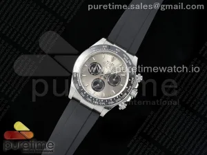 2023 Daytona 126519 AR+F 904L SS Gehäuse Graues Zifferblatt auf Oysterflex Strap SA4131