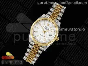 DateJust 41 SS/YG ARF 904L Steel White Stick Dial on Jubilee Bracelet VR3235