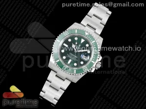 Submariner 116610 LV Grüne Keramik APSF auf SS Armband VR3135