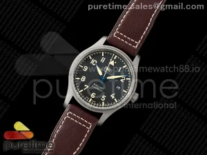 Mark XVIII Titanium MZF Black Dial on Brown Leather Strap A2892