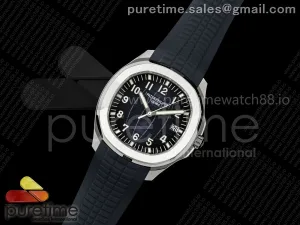 Aquanaut 5168G 42mm SS DDF Blue Dial on Blue Rubber Strap DPB330 (Weighted)