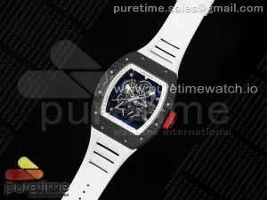 RM055 NTPT ZF White Bezel White Crown on Rubber Strap RMUL2