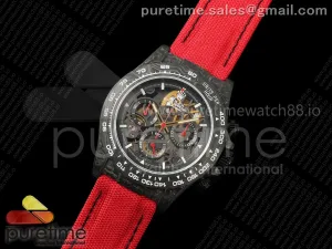 Blaken Daytona Carbon GETF Skeleton Red Dial on Red Nylon Strap SA4130